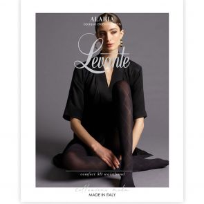 Levante Alaria Diamond Opaque Tight Full Figure LEFFDITI Nero