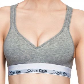 Calvin Klein Modern Cotton Lightly Lined Bra BQF1654 Grey Heather