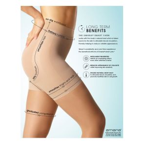Ambra X-Cell Cellulite Reducing Pantyhose 15 Denier AMCELLSHR Natural Bisque
