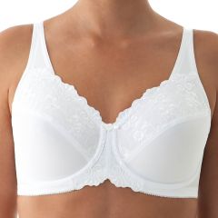 Triumph Embroidered Minimizer Bra 10000085 White