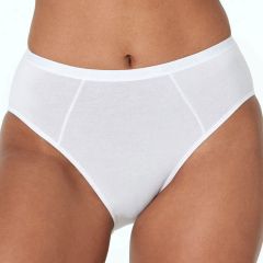 Bendon Body Cotton High Cut Brief 14-534 White