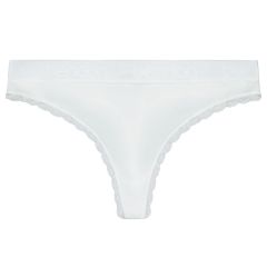 Bendon Cotton Logo Thong 37-7712 White
