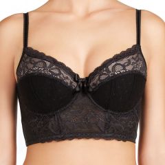 Lovable Night Sky Longline Bra LL25-1149 Black