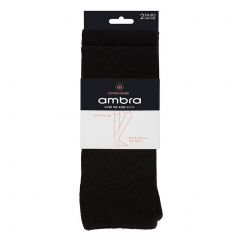 Ambra Cotton Blend Over The Knee Sock 2-Pack Black