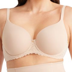 Nancy Ganz Revive Ava Lace Full Coverage Contour Bra BW9099 Warm Taupe