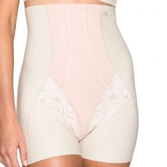 Hush Hush by Slimform Grace Lattice High Waist Boyleg Nude HH027