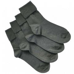 Bonds Kids School Turnover Top Socks 4-Pack R5134O Grey
