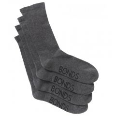 Bonds Very Comfy Crew Circulation Socks 2-Pack SZFP2N Grey