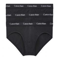 Calvin Klein Cotton Stretch 3 Pack Hip Brief U2661 Black