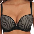 Freya Tailored Underwire Moulded Plunge T-shirt Bra AA401131 Black