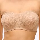 Wacoal Halo Lace Strapless Bra WA854205 Nude