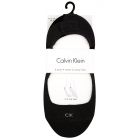 Calvin Klein Hailey Logo No Show Socks 2 Pack ECA632 Black Womens Socks
