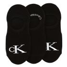 Calvin Klein Monogram Liner Socks 3-Pack ECJ502 Black