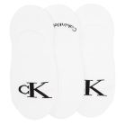 Calvin Klein Monogram Liner Socks 3-Pack ECJ502 White