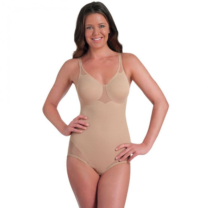 Miraclesuit Shapewear X-Firm Sheer Bodysuit Nude 2783 | Zodee