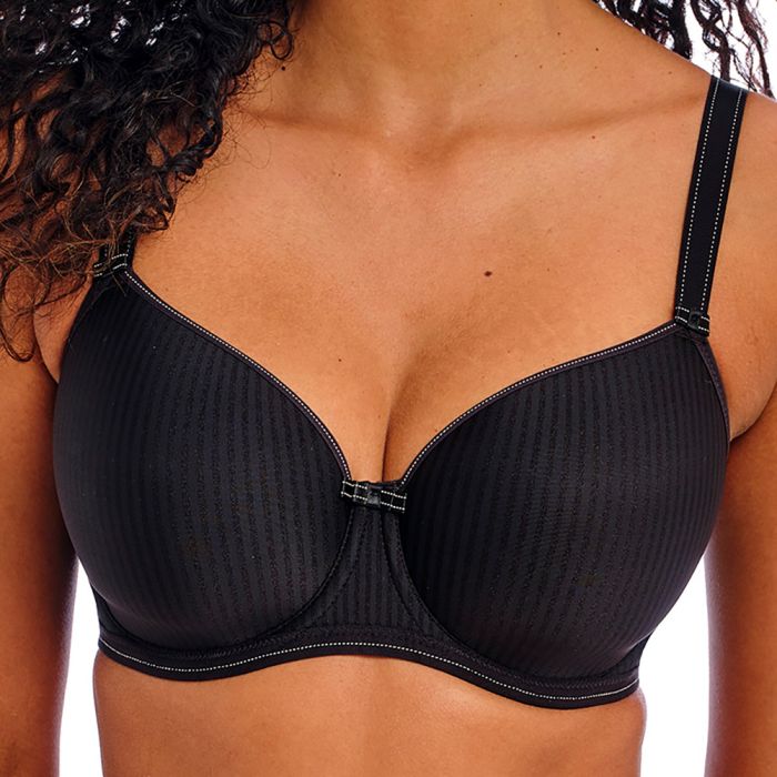 Freya Lingerie Idol Moulded Balcony Bra AA1050 Black Womens