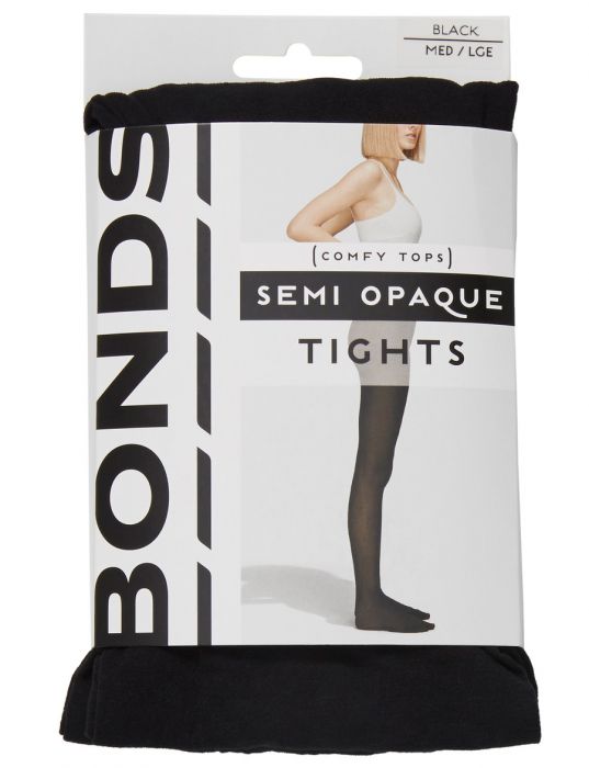 Bonds 40D Semi Opaque Tights L79581 Black Womens Hosiery Zodee