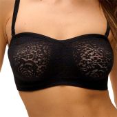 Wacoal Halo Lace Strapless Bra WA854205 Black