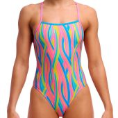 Funkita Ladies Strapped In One Piece FKS034L Swirly Straws