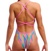 Funkita Ladies Strapped In One Piece FKS034L Swirly Straws
