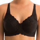 Triumph Embroidered Minimizer Bra 10000085 Black Womens Bra