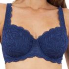 Triumph Essential Lace Balconette Bra 10206595 Navy Blue