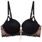 me by Bendon Keyhole Boost Bra 212-1173 Black/Toasted Almond