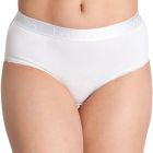 Bendon Cotton Logo High Rise Brief 32-7712 White