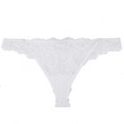 Pleasure State My Fit Lace Thong P37-4053F White