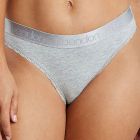 Bendon Cotton Logo Thong 37-7712 Grey Marle