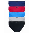 Bonds Mens Action Brief 5-Pack M8OS5I Multi Grey Marle/Navy/Red/Black/Light Blue