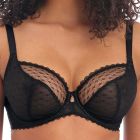 Freya Signature Underwire Plunge Bra AA400502 Black Womens Lingerie