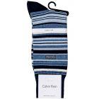 Calvin Klein Kevin Multi Colours Stripe Crew Socks ECP232 Navy/Pale Denin Mens Socks