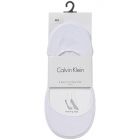 Calvin Klein Ella No Show 2 Pack ECV523 White Womens Socks
