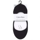 Calvin Klein Sock Essentials Cotton No Show Footlet 2-Pack Black ECV523