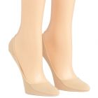 Calvin Klein Sock Essentials Cotton No Show Footlet 2-Pack Nude ECV523