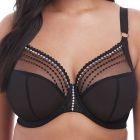 Elomi Matilda Underwire Plunge Bra EL8900 Black Womens Lingerie