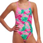 Funkita Girls Single Strap One Piece FKS030G Tropic Palm