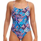 Funkita Ladies Diamond Back One Piece FKS033L Boxed Up