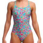 Funkita Ladies Diamond Back One Piece FKS033L Planted Pink