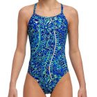 Funkita Girl Diamond Back One Piece FS11G Blues Festival Kids Swimwear