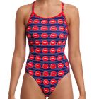 Funkita Ladies Diamond Back Swim One Piece FS11L Lip Service