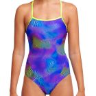 Funkita Single Strap Swim One Piece FS15L Dunking Donuts Womens Swimwear
