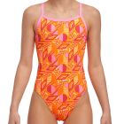 Funkita Girls Single Strap One Piece FS16G Orange Crush Kids Swimwear