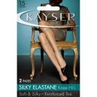 Kayser Silky Elastane Knee Highs 2-Pack H10202 Smoke