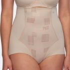 Hush Hush by Slimform Eden Medium Control High Waist Brief HH042 Geo Nude