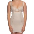 Hush Hush by Slimform Whisper High Waist Slip with Hidden Thong HH053 Nude Womens Shapewear