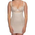 Hush Hush by Slimform Whisper High Waist Slip with Hidden Thong HH053 Nude Womens Shapewear