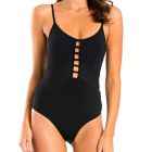 Jets Parallels Tank One Piece J10539 Black Womens Swimwear