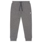 Bonds Kids Logo Fleece Trackie KVRJK Grey Black Marle